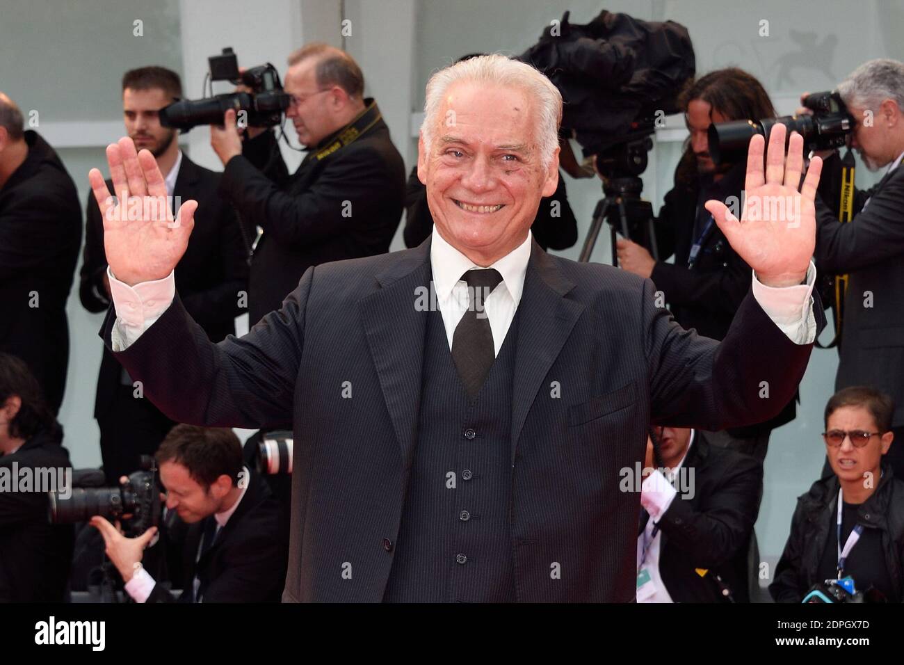 Giorgio Colangeli partecipa alla prima l'attesa al Casinò nell'ambito del 72esimo Festival Internazionale del Cinema di Venezia (Mostra), il 5 settembre 2015. Foto di Aurore Marechal/ABACAPRESS.COM Foto Stock