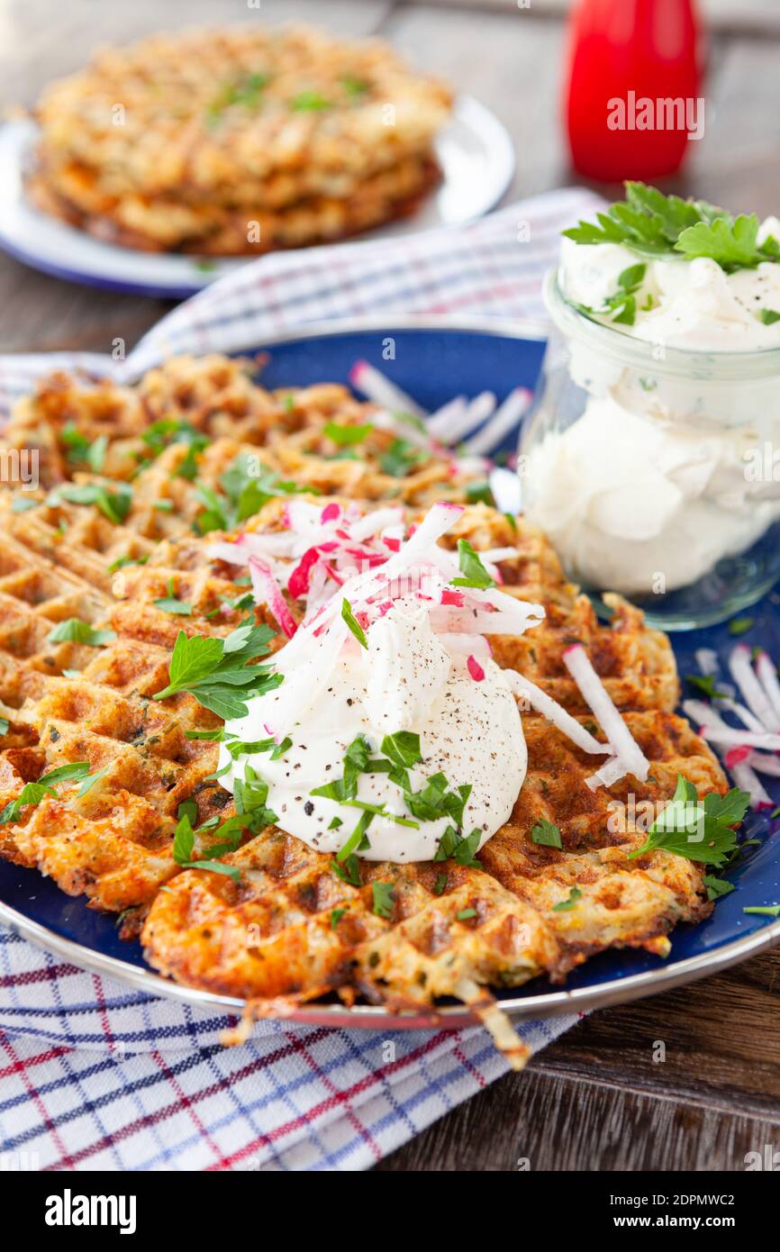 Frittelle di patate Foto Stock