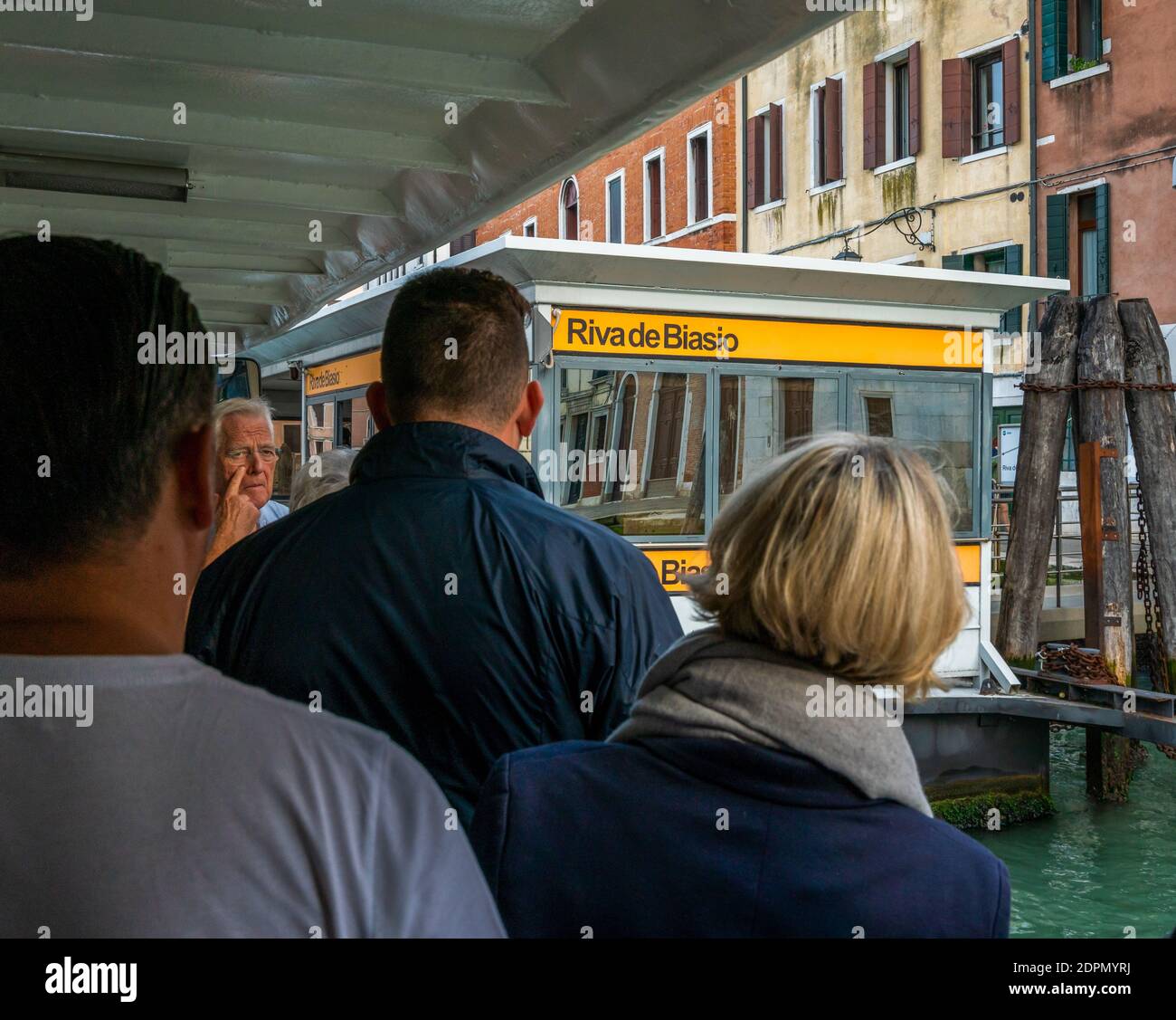 Sosta a Venezia Foto Stock