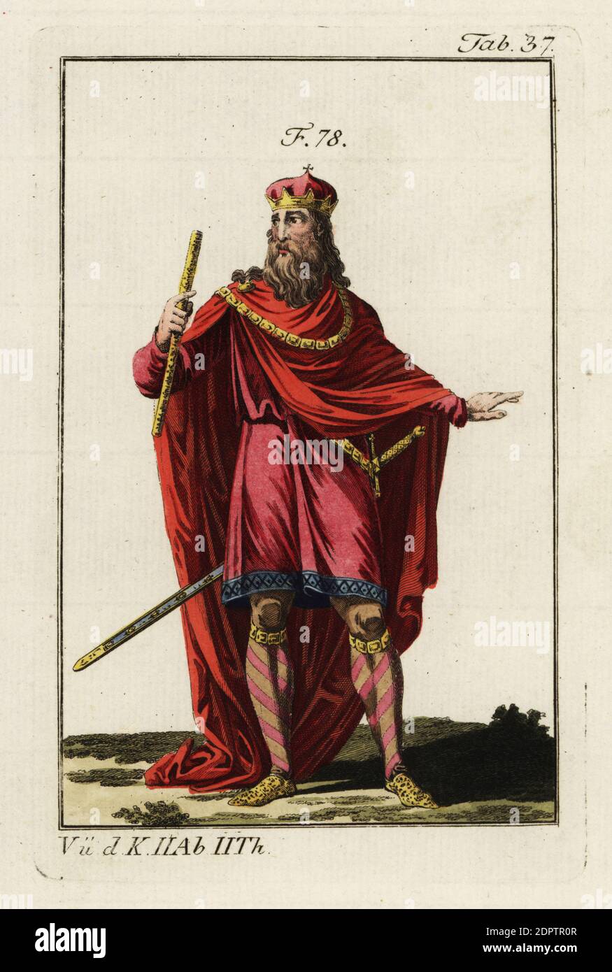 Carlo Magno (742814) fu re dei Franchi dal 768 alla sua morte. È anche  conosciuto come Carlo i, Karl der Grosse di Germania e Carolus Magnus del  Sacro Romano Impero. Gli abiti