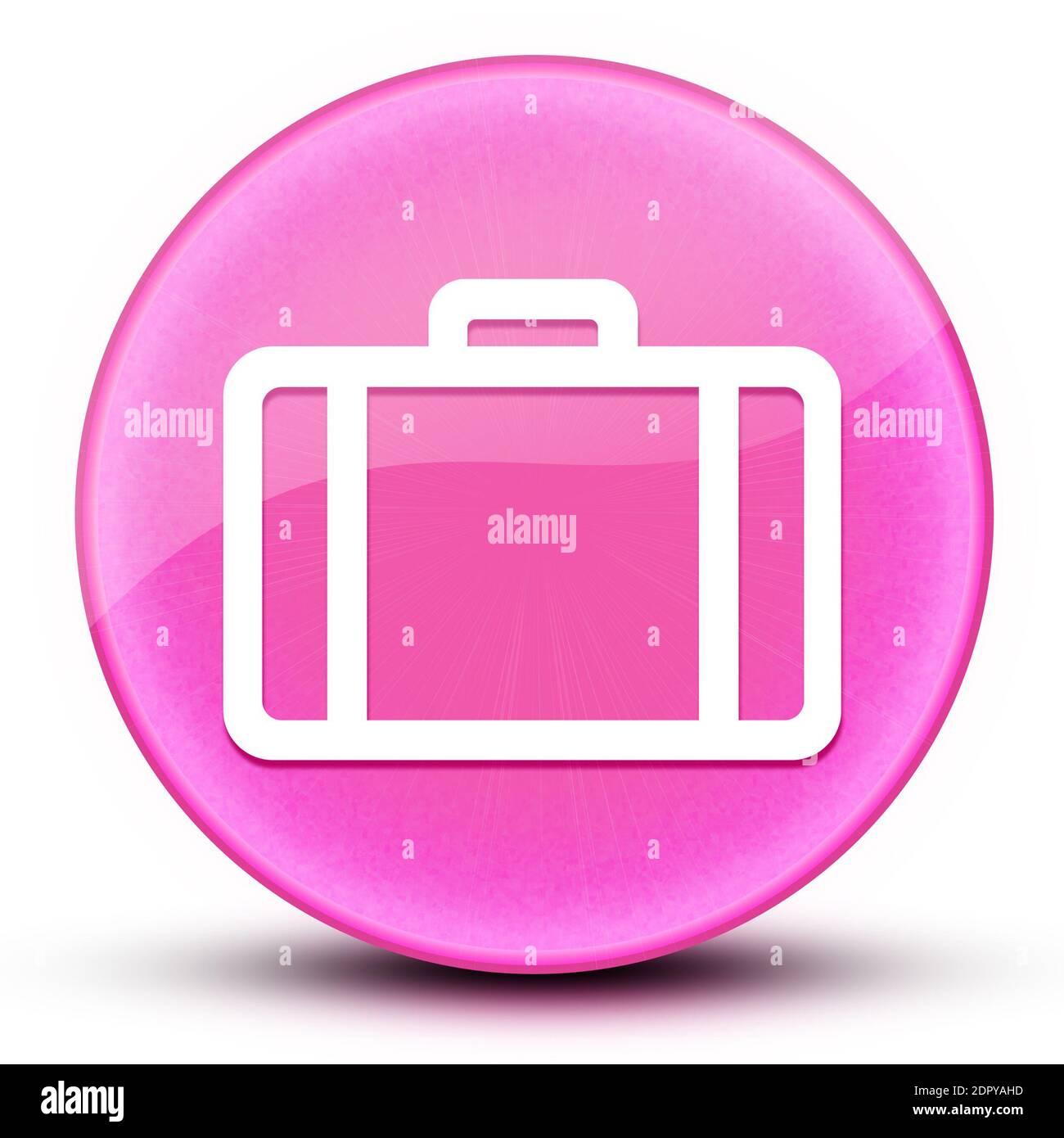 Astuccio oculare lucido elegante pulsante rotondo rosa illustrazione astratta Foto Stock