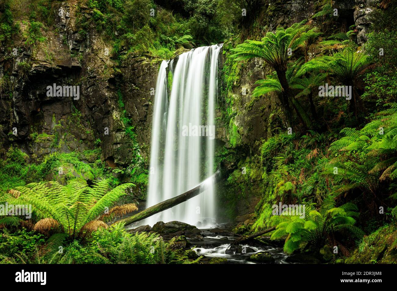 Pittoresche cascate Hopetoun nel Great Otway National Park presso la Great Ocean Road. Foto Stock