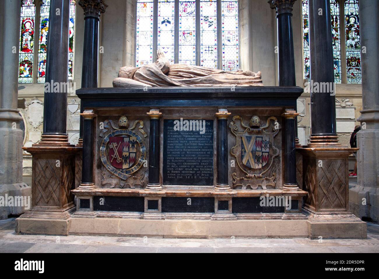 BATH, REGNO UNITO - 27 AGOSTO 2020. L'abbazia di Bath è una chiesa parrocchiale anglicana e un ex monastero benedettino fondato nel 7 ° secolo. Bath, Somerset, Engla Foto Stock