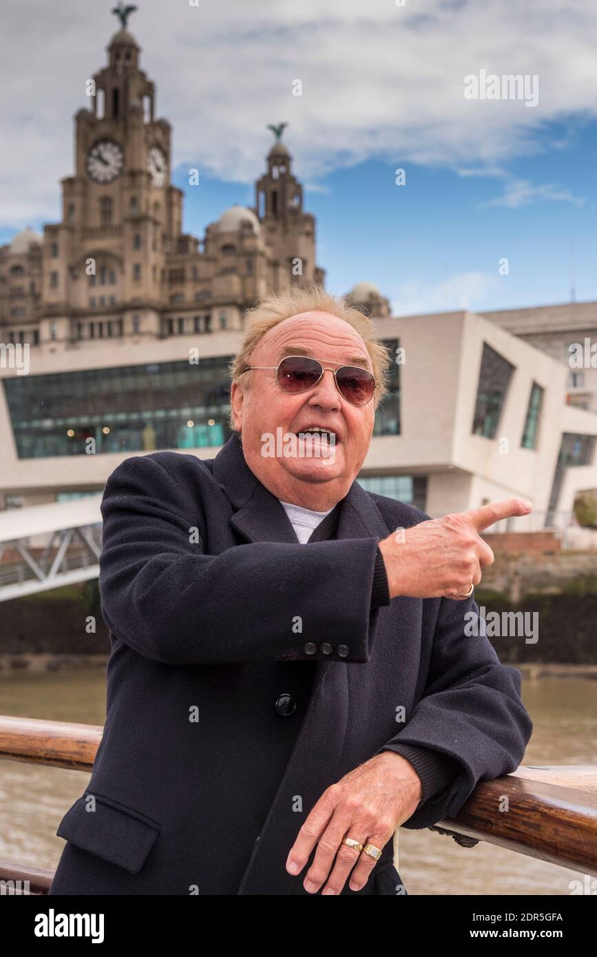 Gerry Marsden a bordo del traghetto Royal Iris Foto Stock