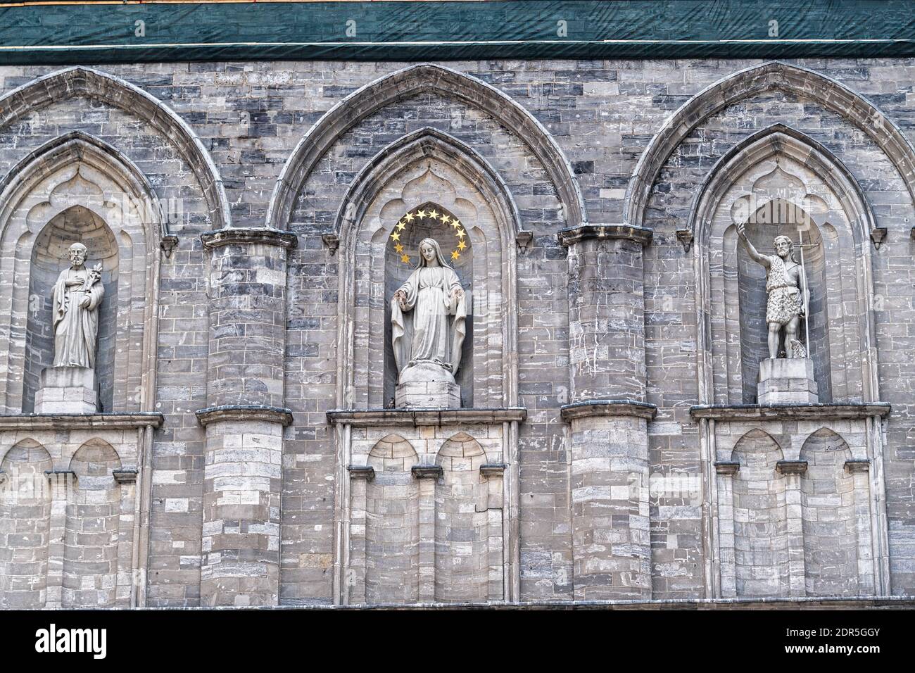 Chiesa della Basilica di Notre-Dame a Montreal, Canada Foto Stock