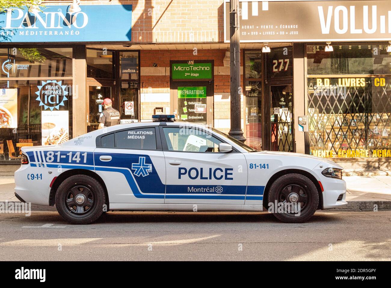 Macchina della polizia a Montreal, Canada Foto Stock