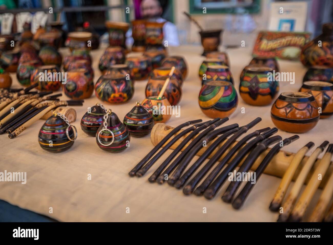 Coppe da tè mate in Argentina Foto Stock