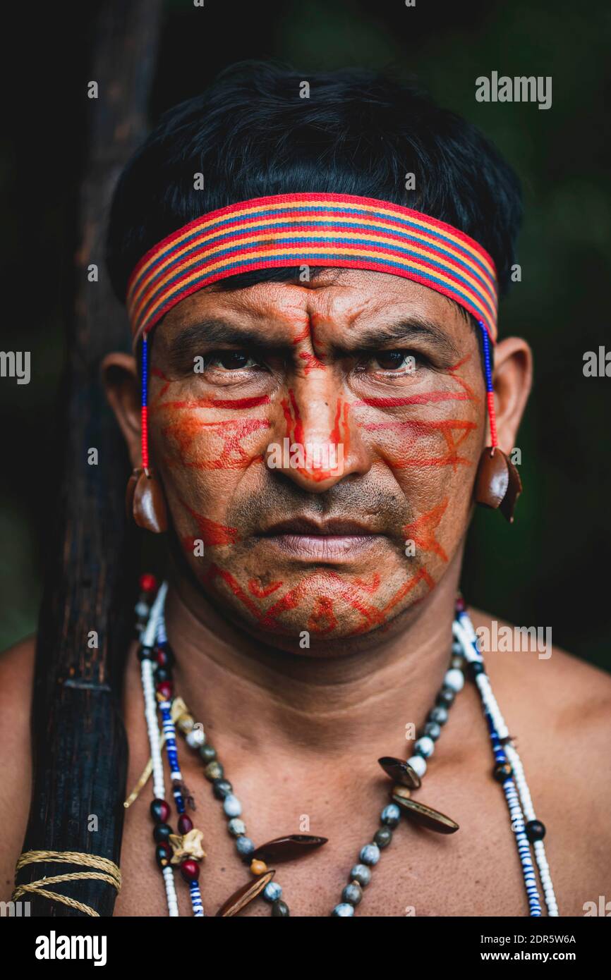 Territorio di Shuar, Amazzonia, Ecuador Foto Stock