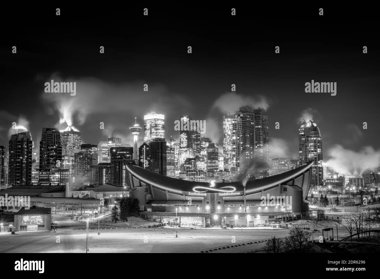 Sunrise-Calgary, fiume Alberta-Bow Foto Stock