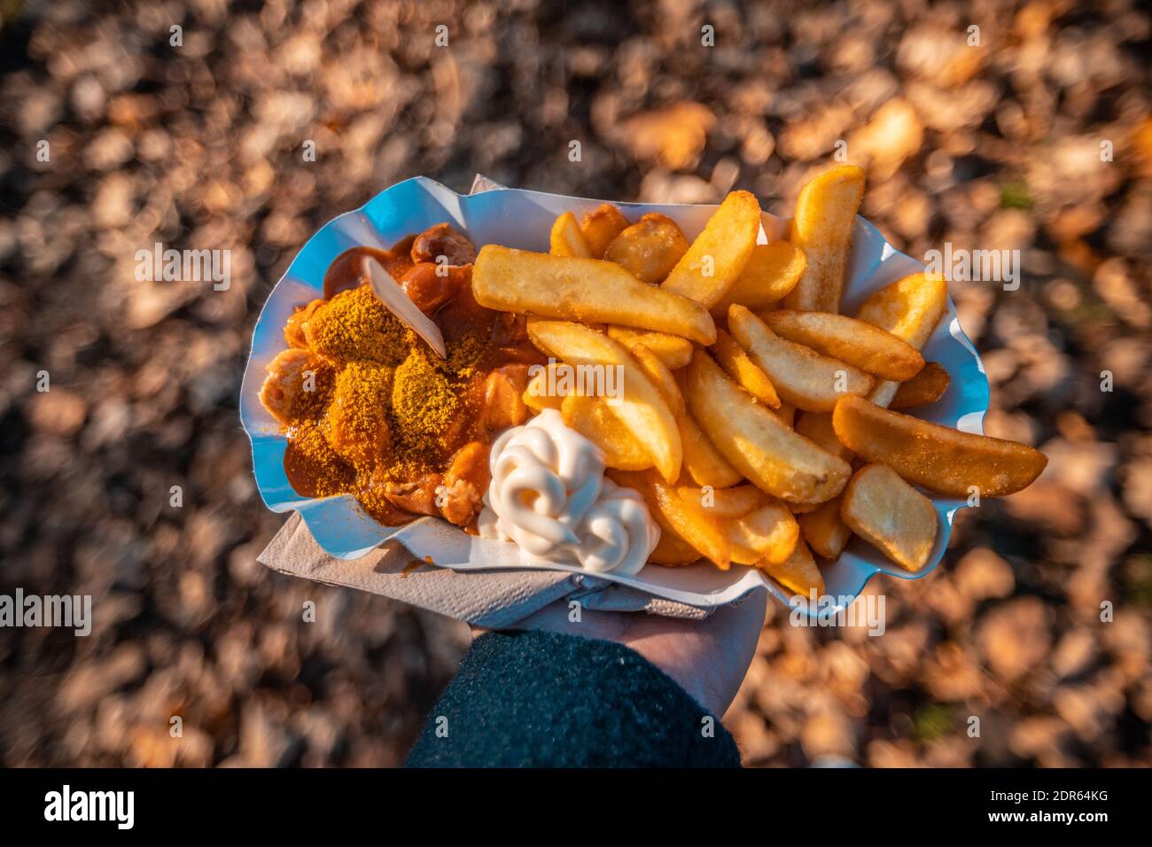 Wurst di curry di Berlino Foto Stock