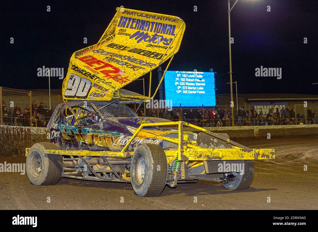 2019 finale mondiale di Formula 1 BriSCA, che si tiene sabato 14 settembre 2019 al Trackstar Racing, Lynn Stadium Foto Stock