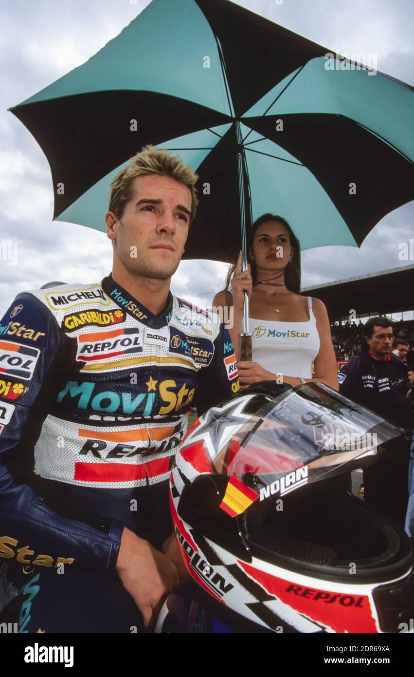 Carlos Checa (SP), Honda 500, Repubblica Ceca moto GP 1998, Brno Foto Stock