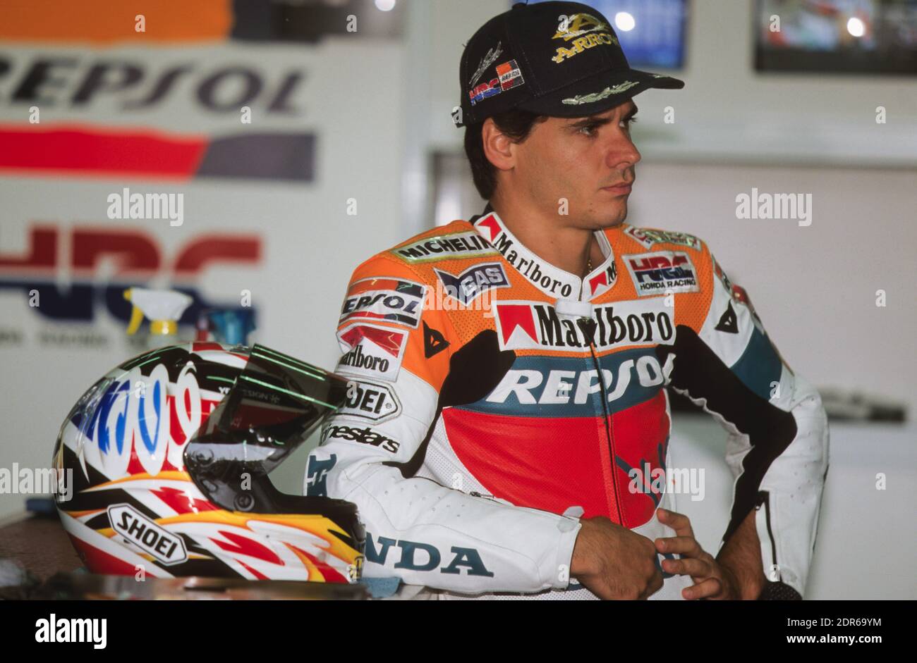 Alex Criville (SP), Honda 500, Repubblica Ceca moto GP 1998, Brno Foto Stock