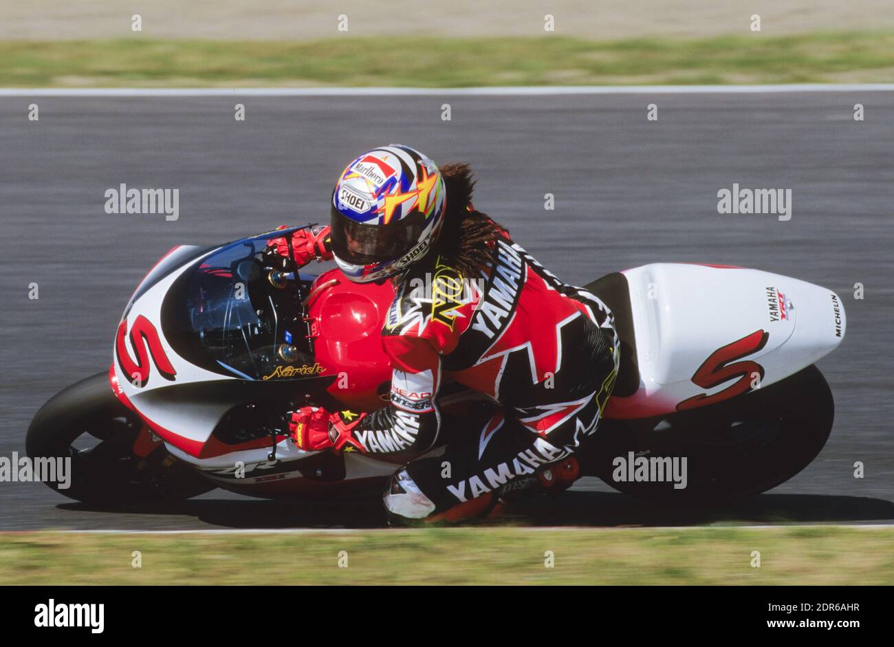 Norick Abe, (JPN), Yamaha 500, GP del Giappone 1998, Suzuka Foto Stock
