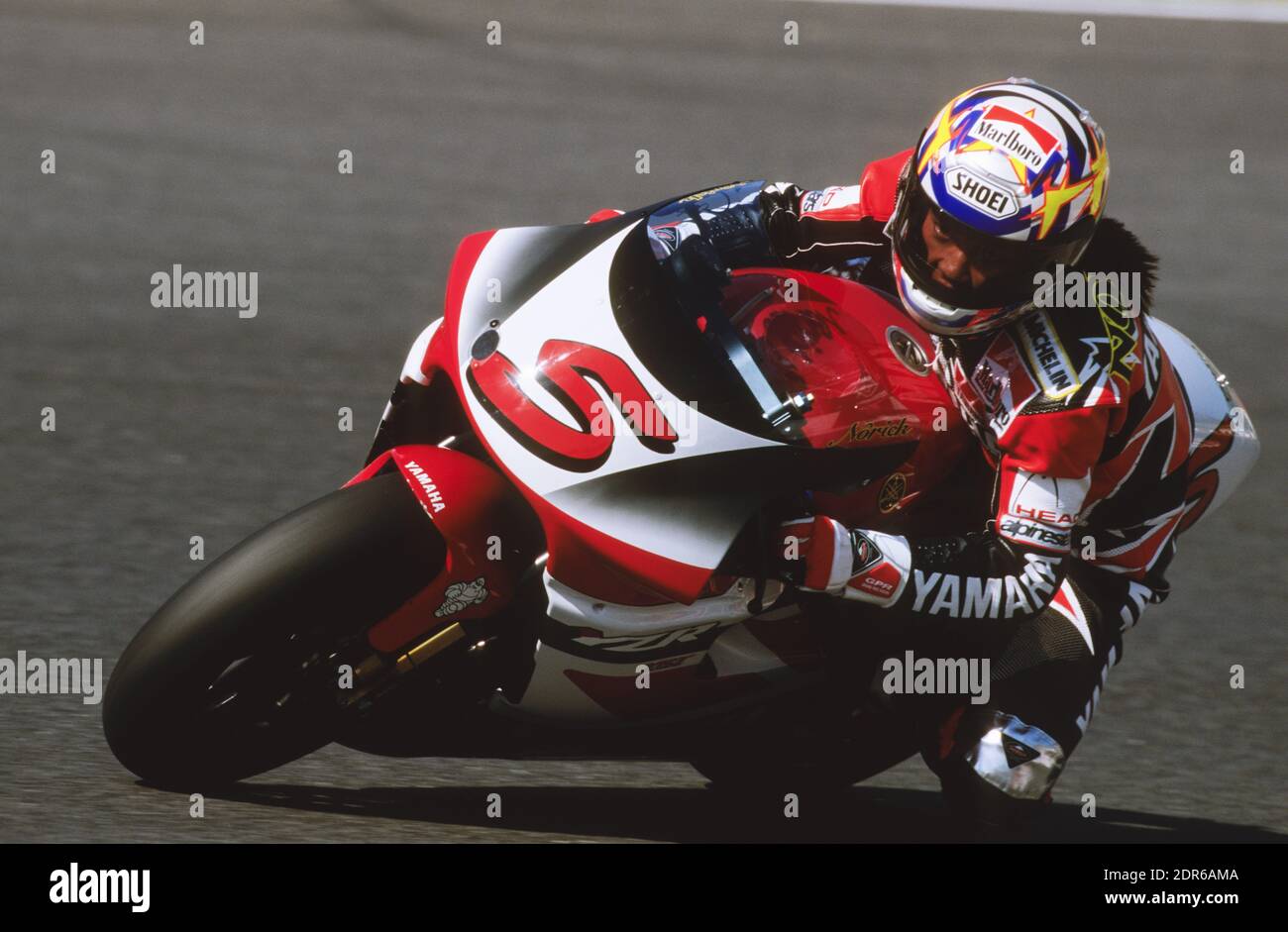 Norick Abe, (JPN), Yamaha 500, GP del Giappone 1998, Suzuka Foto Stock