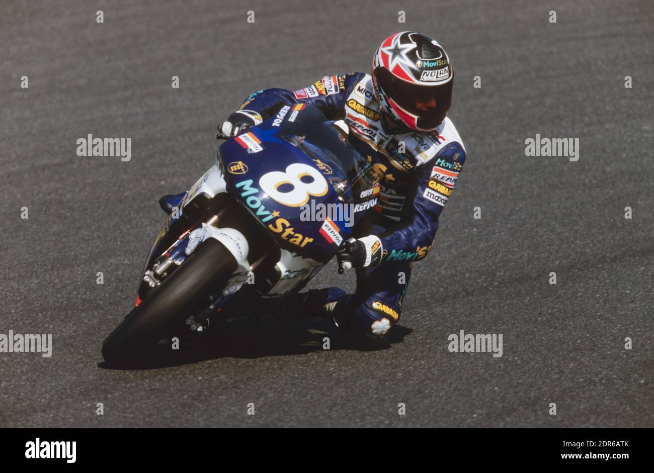 Carlos Checa (SP), Honda 500, GP del Giappone 1998, Suzuka Foto Stock