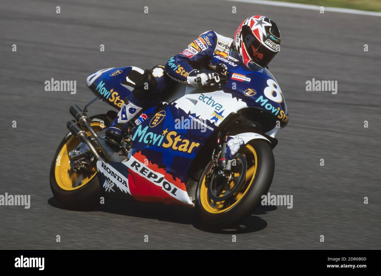 Carlos Checa (SP), Honda 500, GP del Giappone 1998, Suzuka Foto Stock