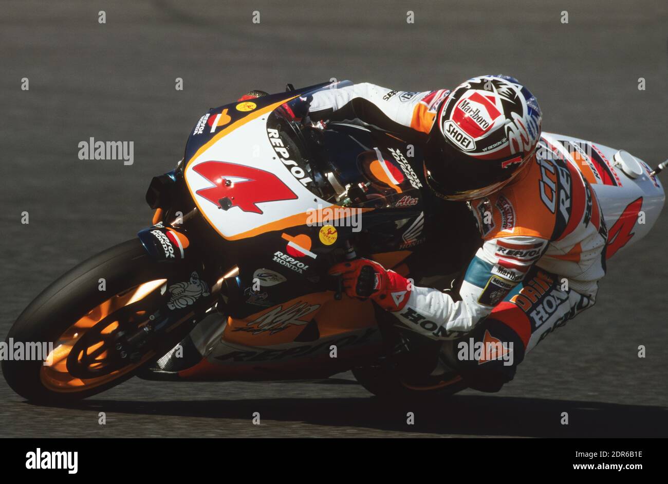 Alex Criville (SP), Repsol Honda, Podium GP del Giappone 500 1998 Foto Stock