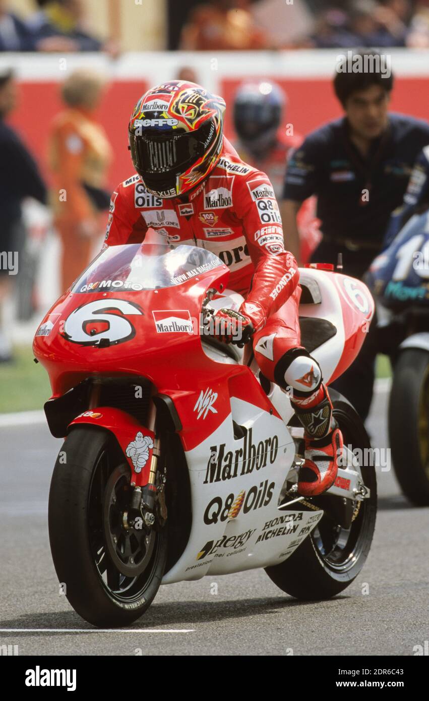 Max Biaggi (ITA), Honda 500, GP 1998 del Mugello Foto Stock