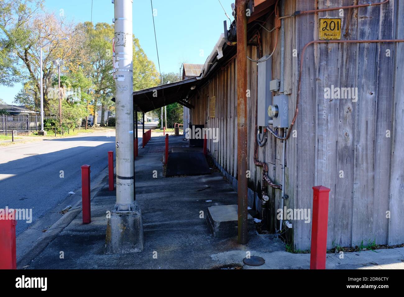 Si tratta del Loose Caboose, un famoso bar nell'area freetown di Lafayette, Louisiana. Tonnellate di nostalgia con questo posto. Conosciuta per le loro birre da 50 cent. Il Foto Stock