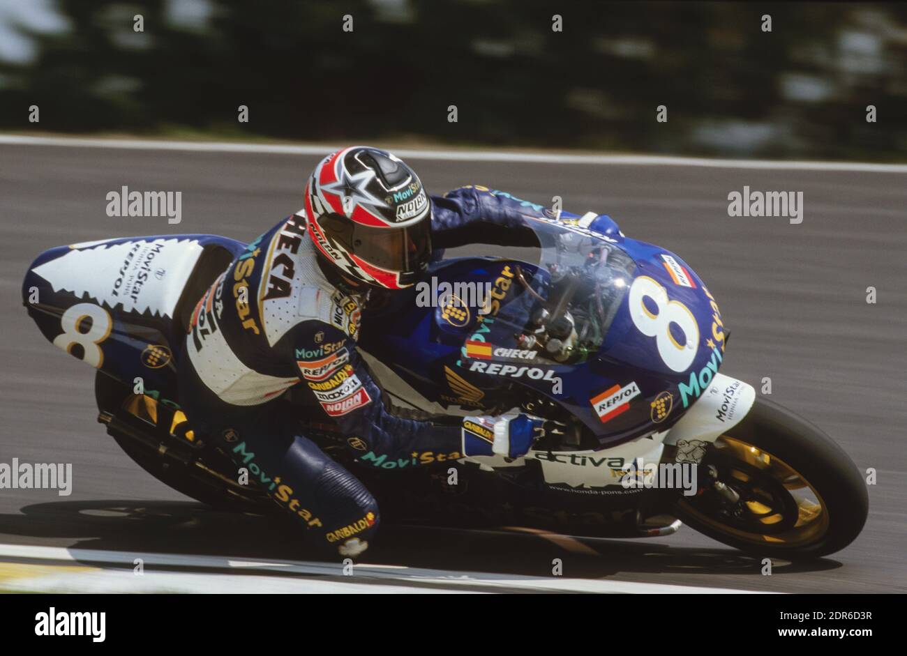 Carlos Checa (SP), Honda 500, GP di Malesia Moto 1998, Johor Foto Stock