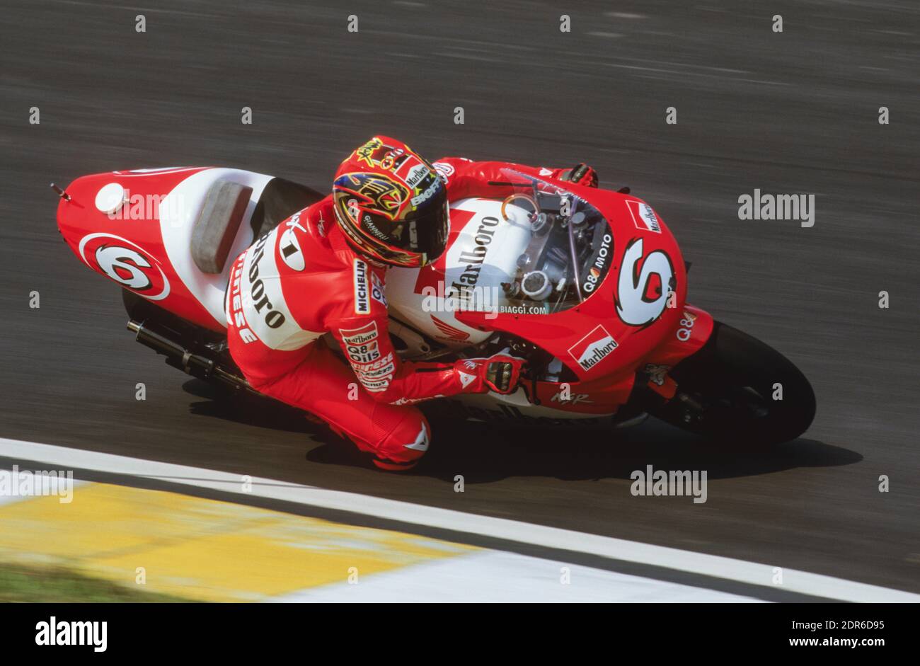Max Biaggi (ITA), 500 GP di Malesia Moto 1998, Johor Foto Stock