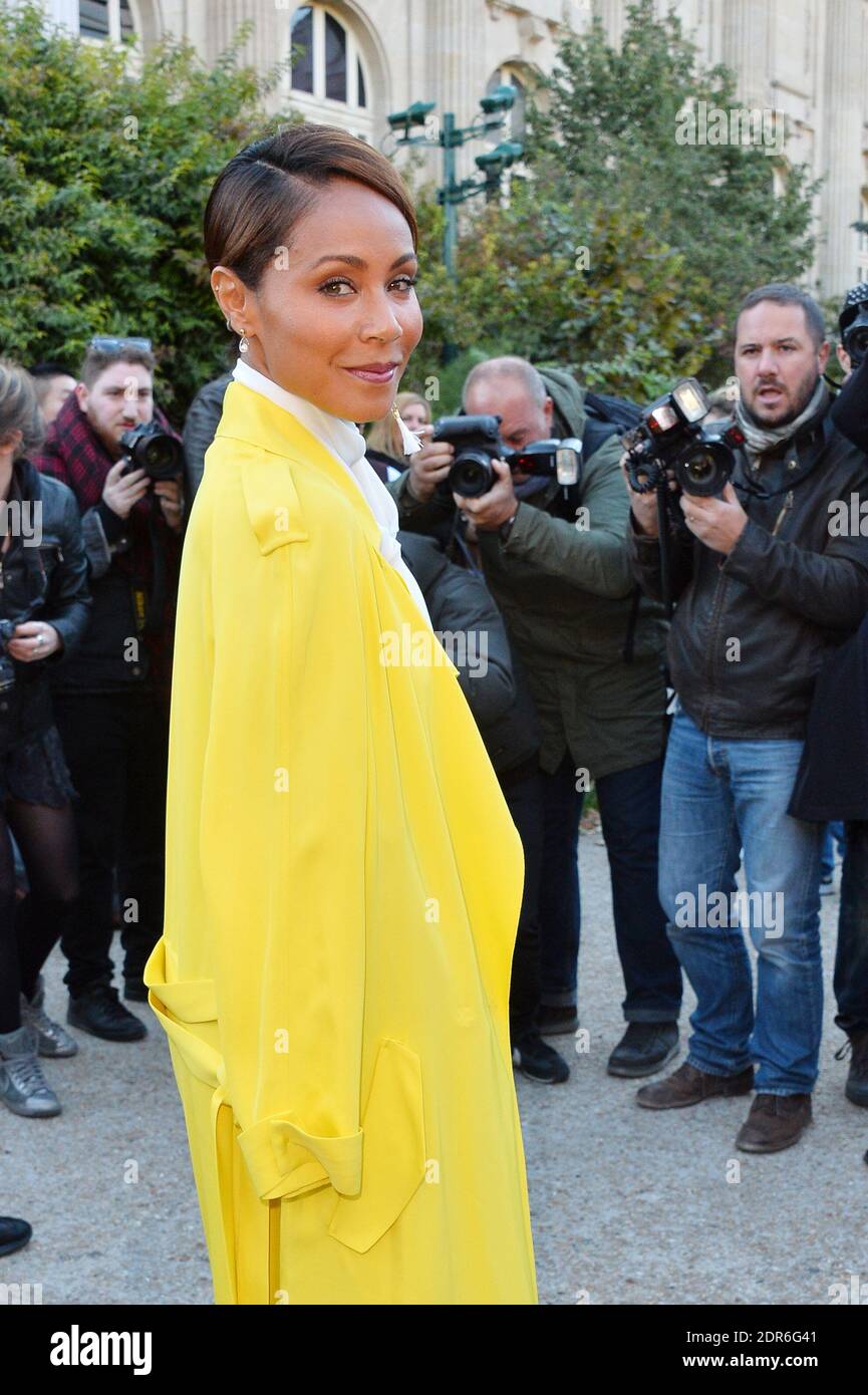 Jada Pinkett partecipa alla presentazione della collezione femminile di Chloe Primavera-Estate 2016 tenutasi al Grand Palais di Parigi, Francia, il 1° ottobre 2015. Foto di Laurent Zabulon/ABACAPRESS.COM Foto Stock