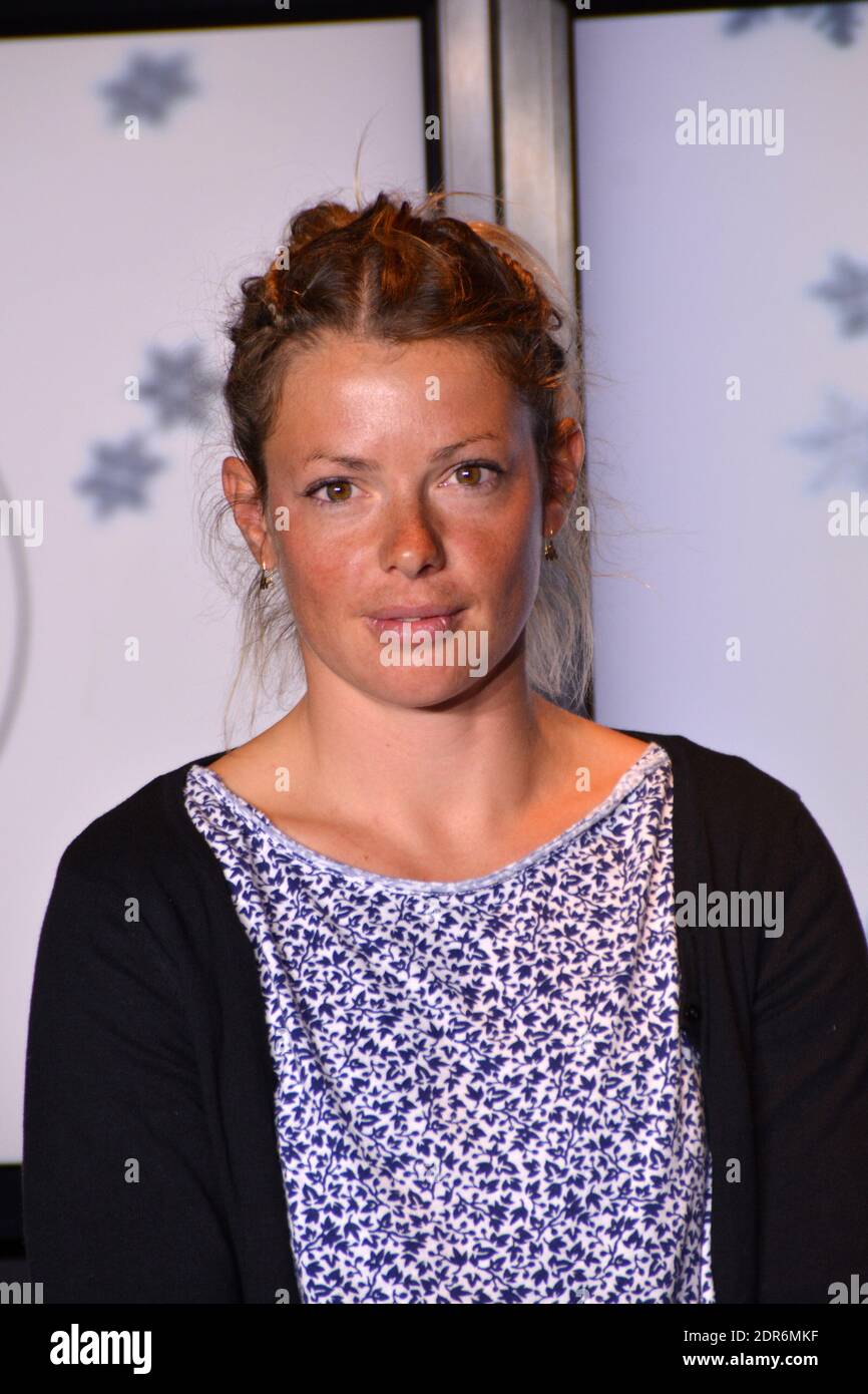 Marie Dorin Habert partecipa all'evento Somfy tenutosi presso l'Espace 56, Tour Montparnasse a Parigi, Francia il 4 ottobre 2015. Foto di Thierry Plessis/ABACAPRESS.COM Foto Stock