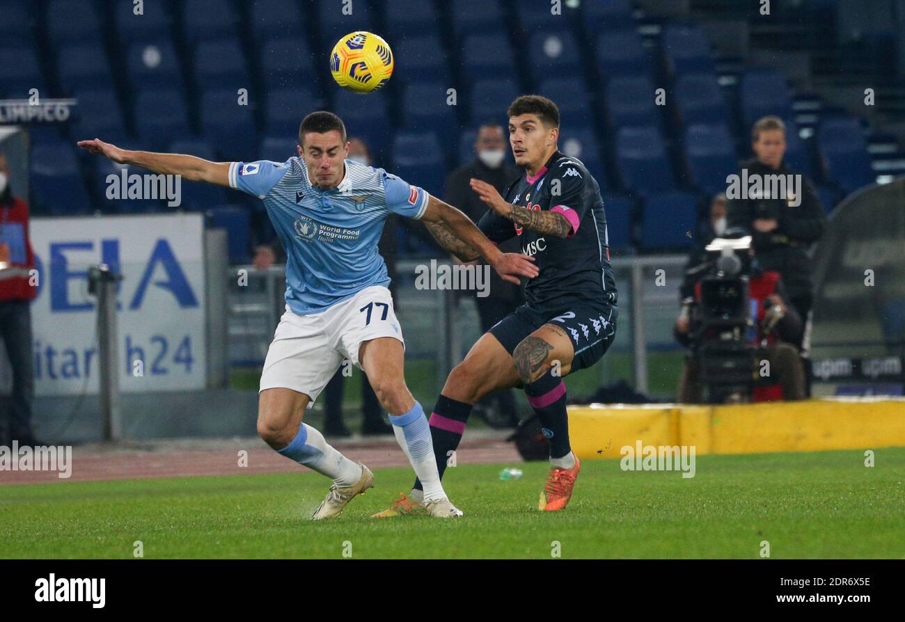 Roma, Lazio, Italia. 20 dicembre 2020. In occasione della Serie a Football Match SS Lazio vs SSC Napoli il 20 dicembre 2020 allo stadio Olimpico di Roma.in foto: DI LORENZO Credit: Fabio Sasso/ZUMA Wire/Alamy Live News Foto Stock