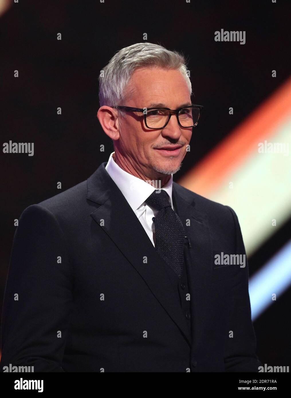 Presentatore Gary Lineker durante la BBC Sports Personality of the Year 2020 a MediaCityUK, Salford. Foto Stock