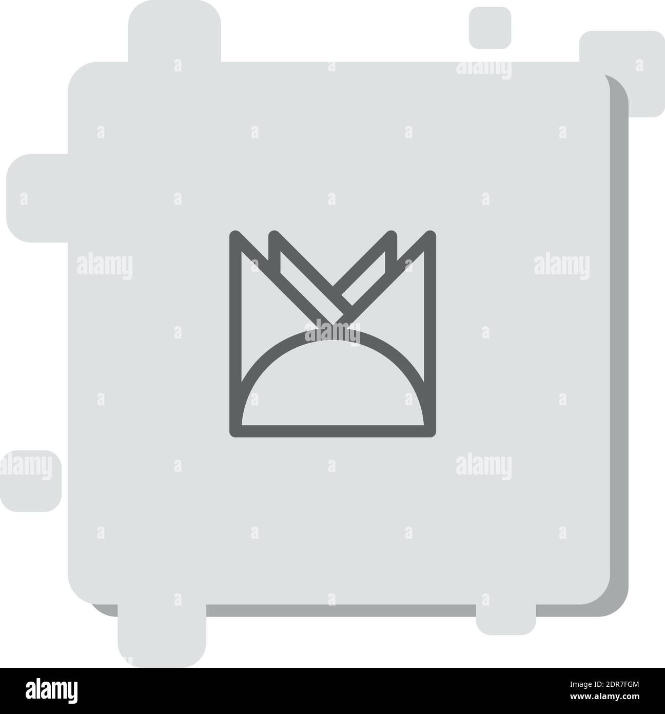 icona vettoriale tovaglioli semplice illustrazione vettoriale moderna Illustrazione Vettoriale