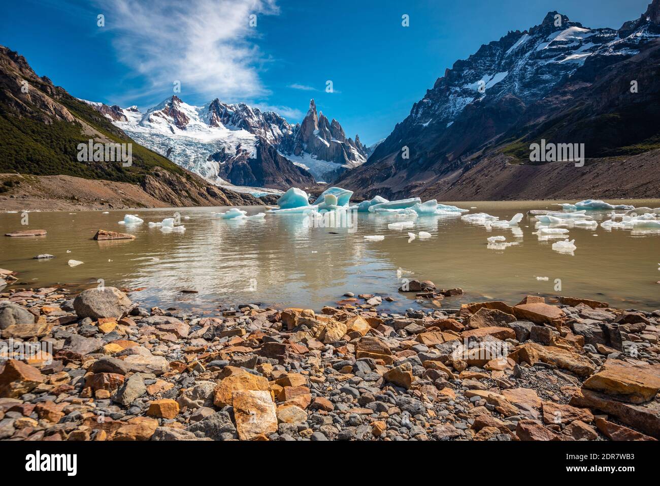 Cerro Torre vicino El Chalten Patagonia Argentina Foto Stock Cerro Torre vicino El Chalten Patagonia Argentina Foto Stock