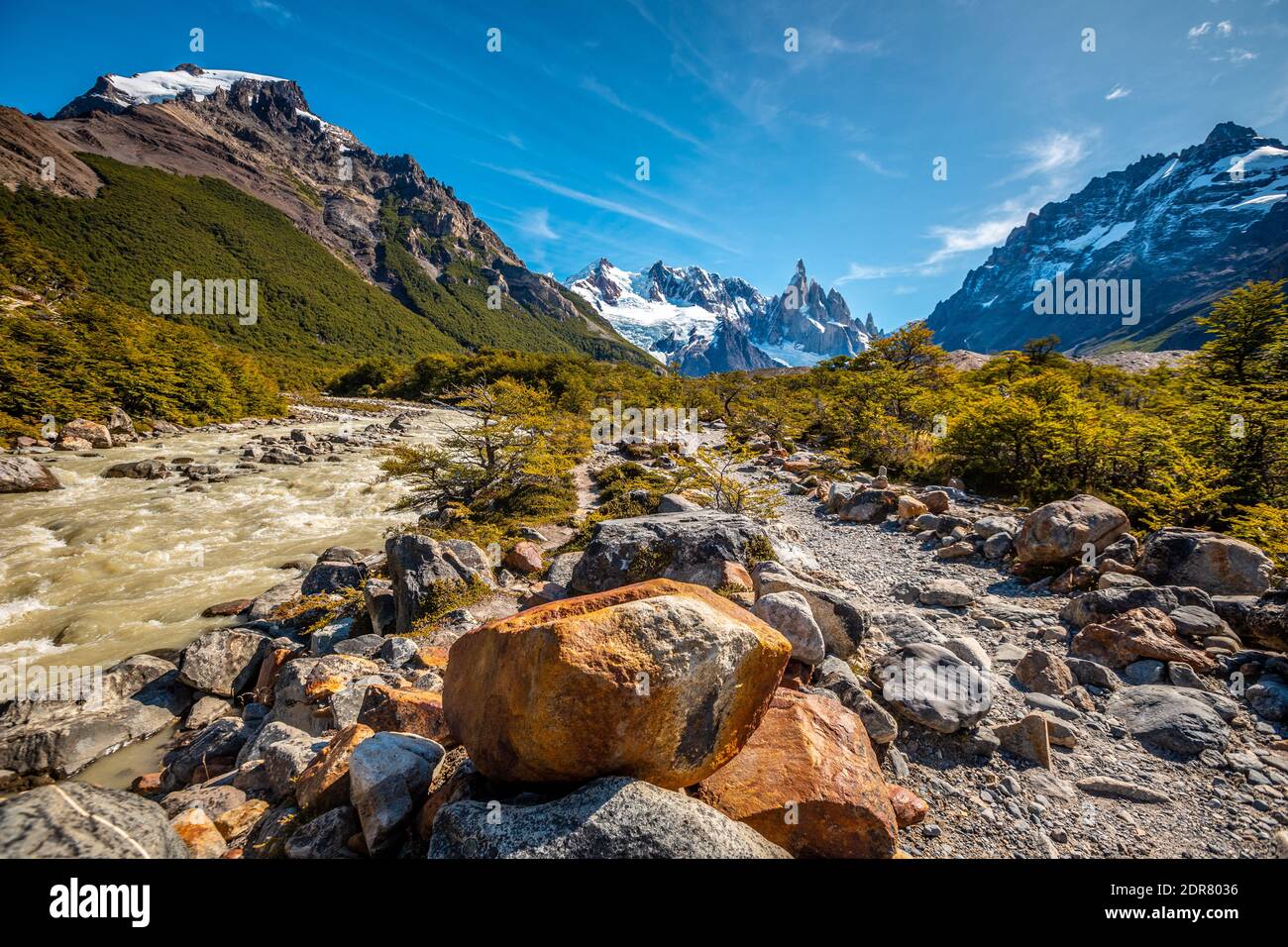 El chalten escursione a Cerro Torre Foto Stock El chalten escursione a Cerro Torre Foto Stock