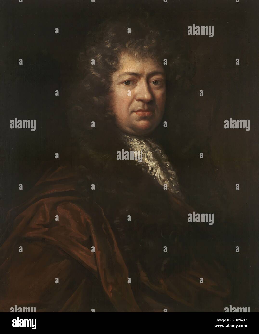 Artista: John Riley, britannico, 1646–1691, Samuel Pepys, olio su tela, 77.5 × 66.7 × 1.3 cm (30 1/2 × 26 1/4 × 1/2 pollici), non in vista, britannico, 17 ° secolo, dipinti Foto Stock