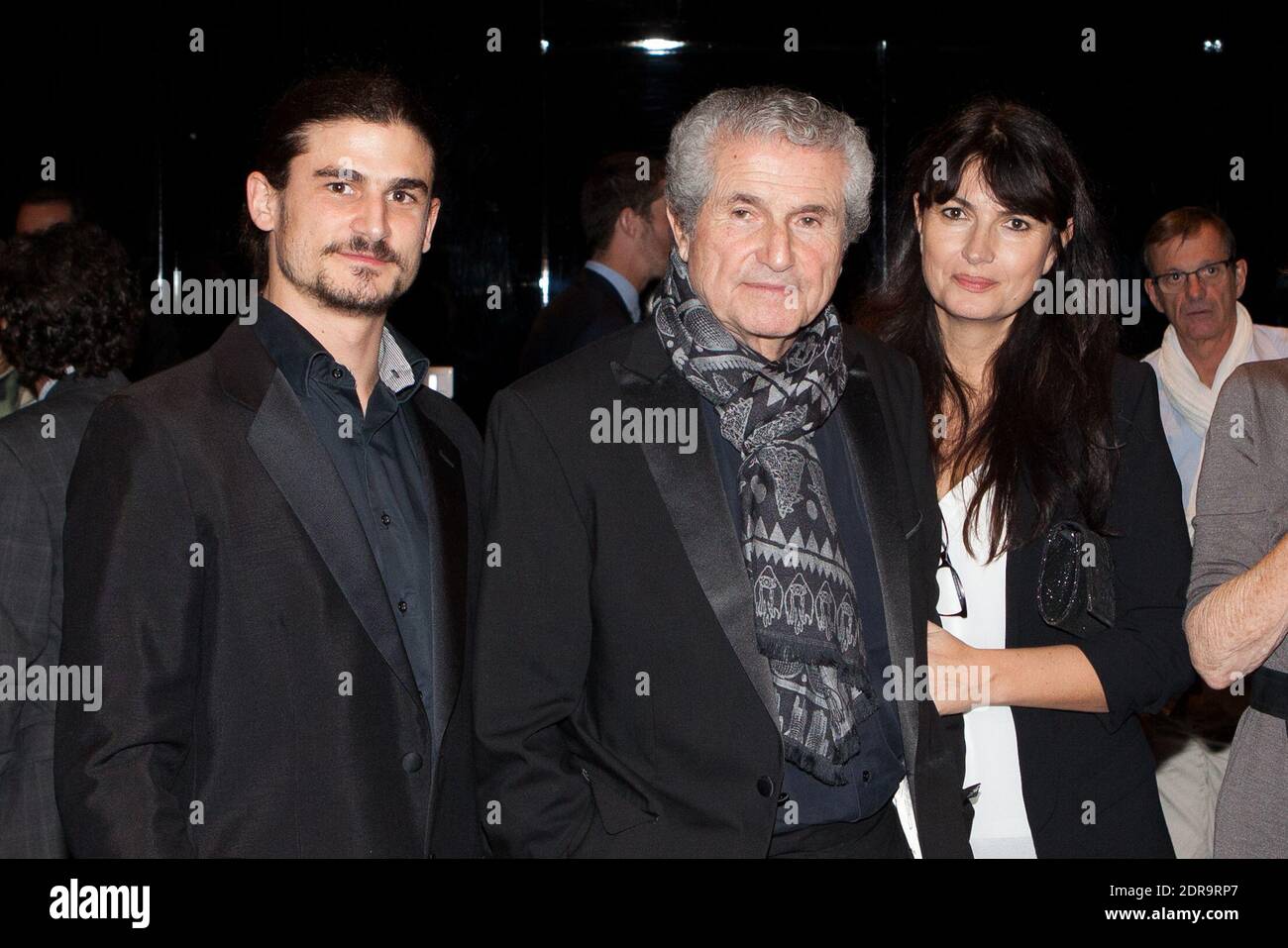 Sachka Lelouch, Claude Lelouch et sa Comagne Valerie Perrin lors de la 7eme Ceremonie de l'Excellence Francaise a la Philharmonie de Paris, France, le 17 Novembre, 2015. Photo de Audrey Poree/ ABACAPRESS.COM Foto Stock