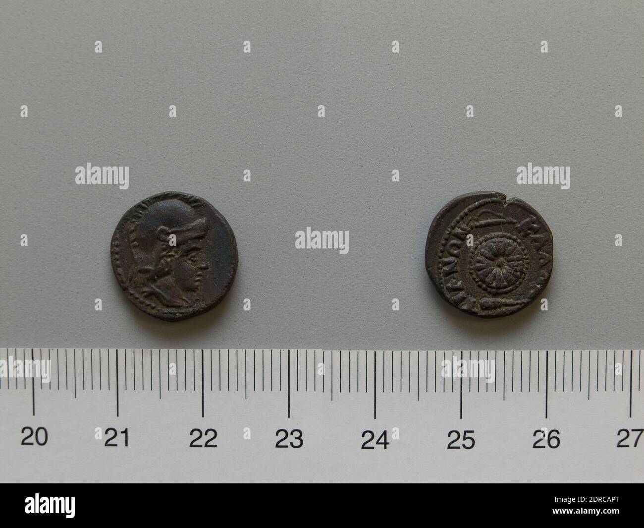 Menta: Callatis, moneta di Callatis, 1–200, rame, 2.79 g, 6:00, 16 mm, Made in Callatis, Moesia inferiore, Greco, i–II secolo d.C., Numismatica Foto Stock