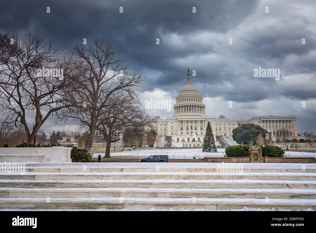 Inverno Washington DC: US Capitol al giorno d'inverno Foto Stock