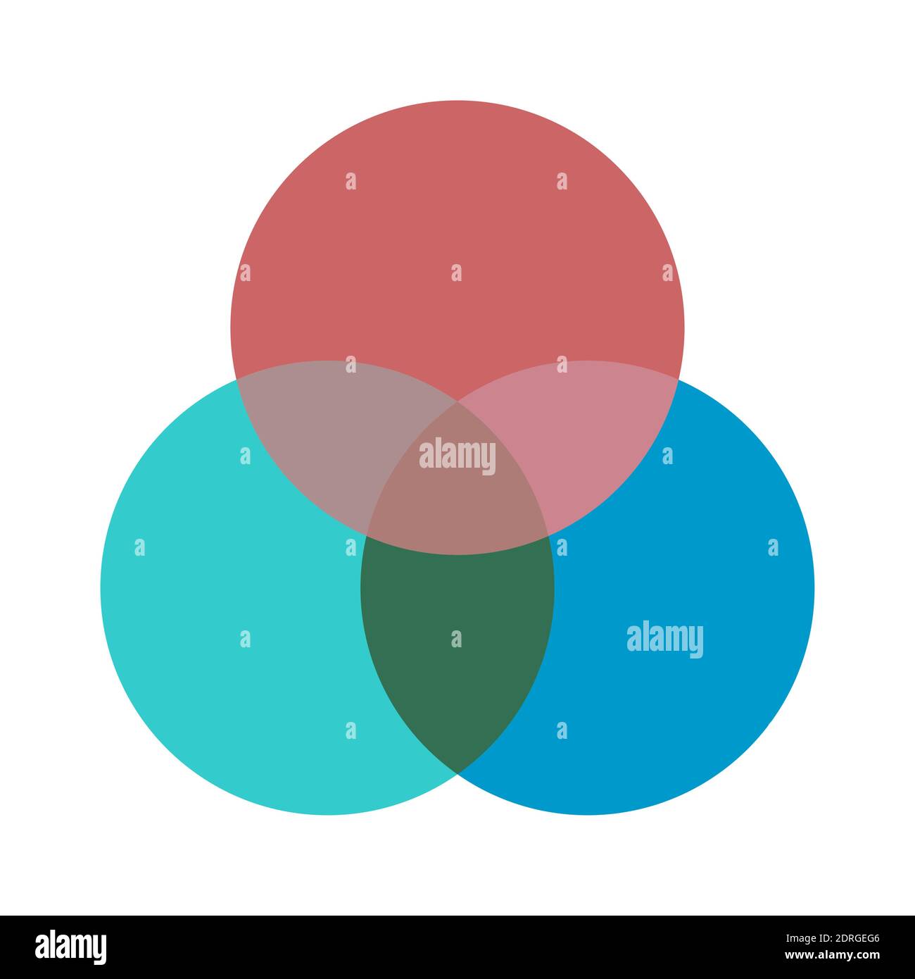 Vettore matematico diagramma Venn, spazio negativo, colore icona moderna - isolato su sfondo bianco . Illustrazione Vettoriale