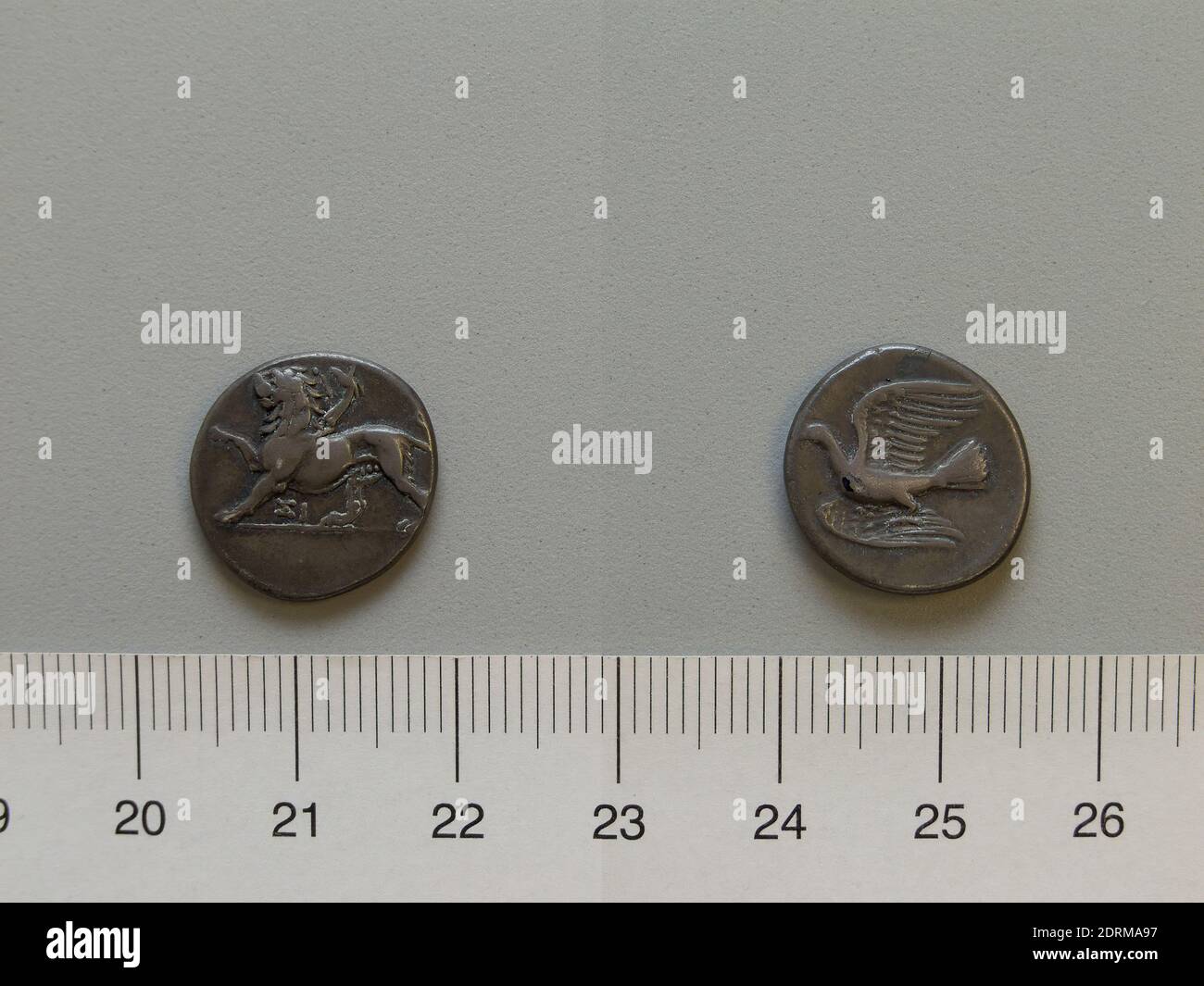 Menta: Sicyon, moneta di Sicyon, IV secolo a.C., Argento, 2.79 g, 7:00, 15.5 mm, Made in Sicyon, Sicyonia, Greco, IV secolo a.C., Numismatica Foto Stock