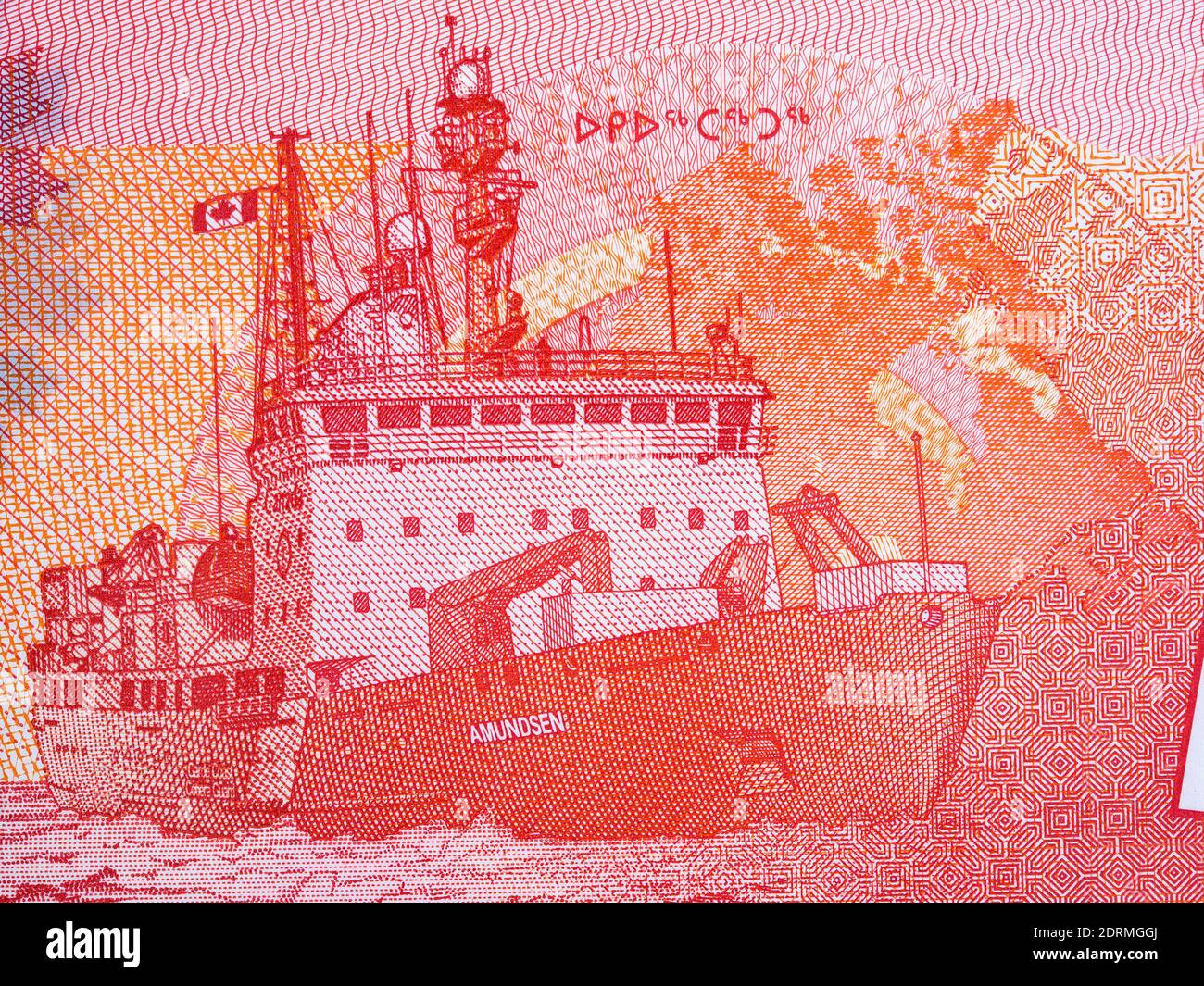 Canadian Coast Guard Ship Amundsen nell'Artico, da denaro canadese Foto Stock