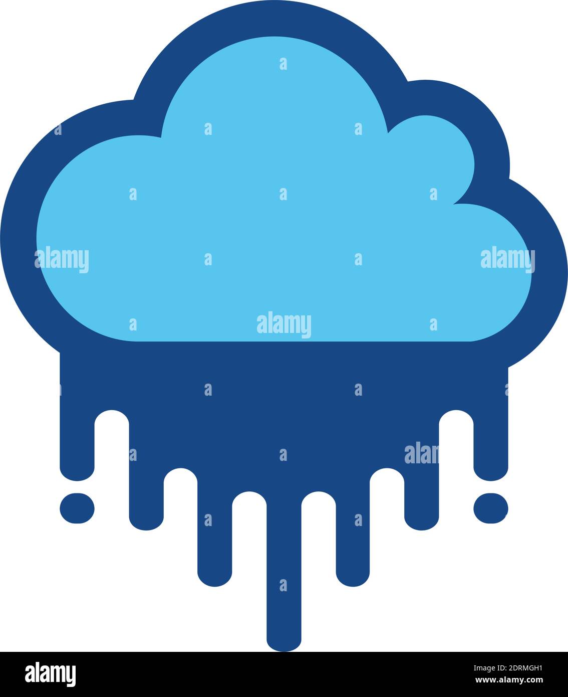 grafica vettoriale con logo fast cloud rain Illustrazione Vettoriale