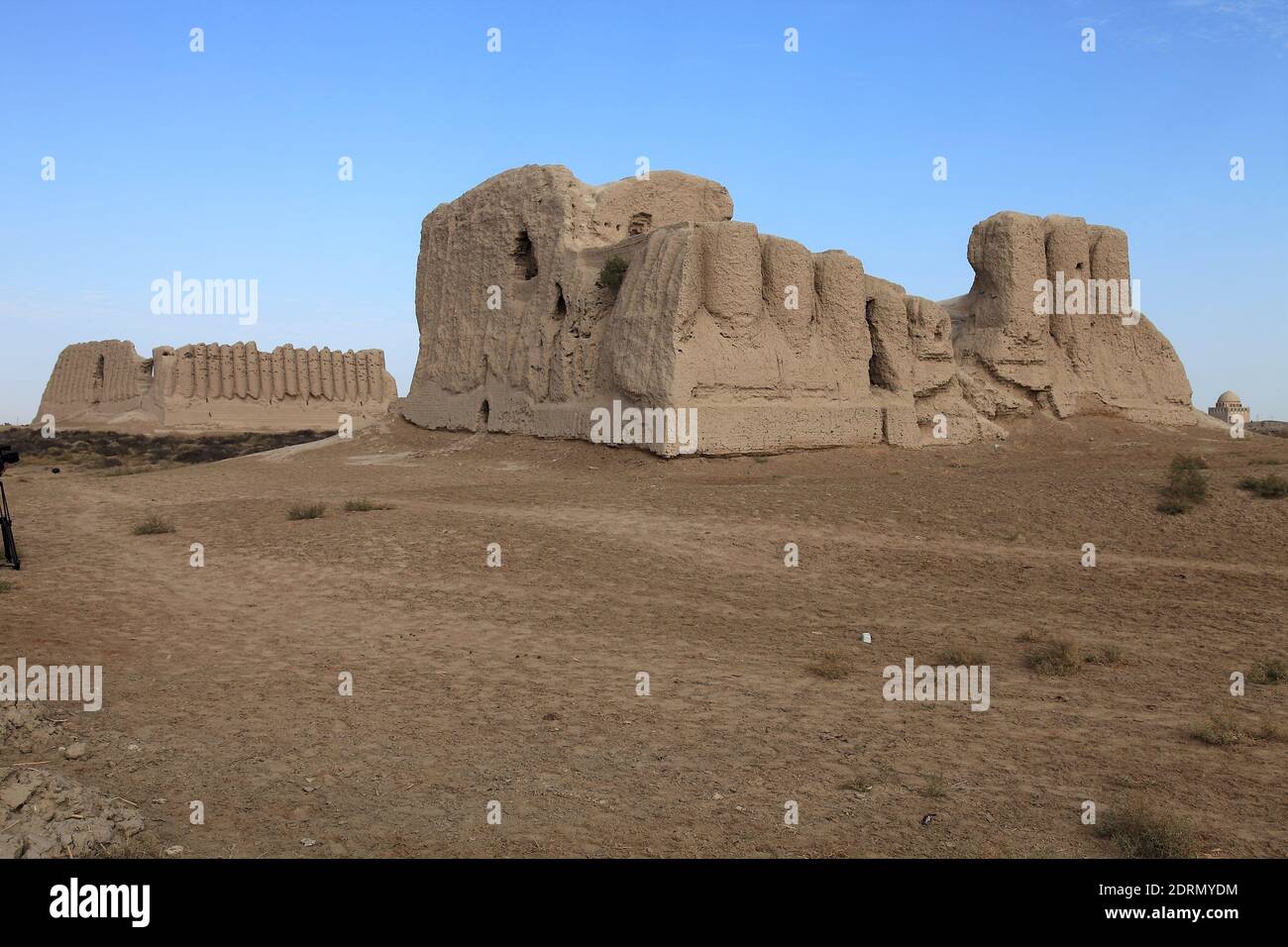 Il Castello delle piccole Girl si trova nell'antica città di Merv in Turkmenistan. Il castello è stato costruito da mattoni di fango durante il periodo Grande Seljuk. Foto Stock