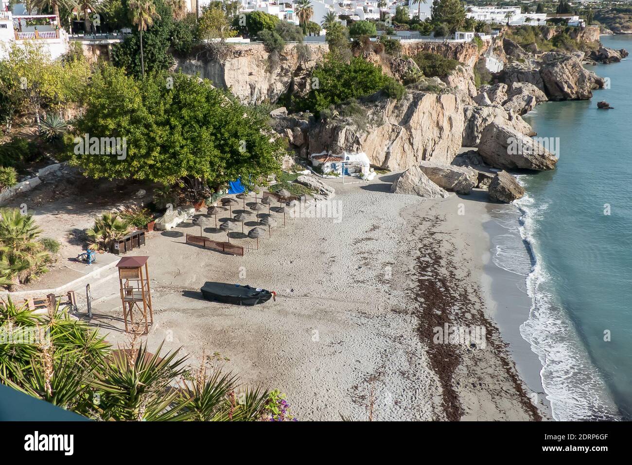 Andalusia in Spagna: La Playa Calahonda di Nerja Foto Stock