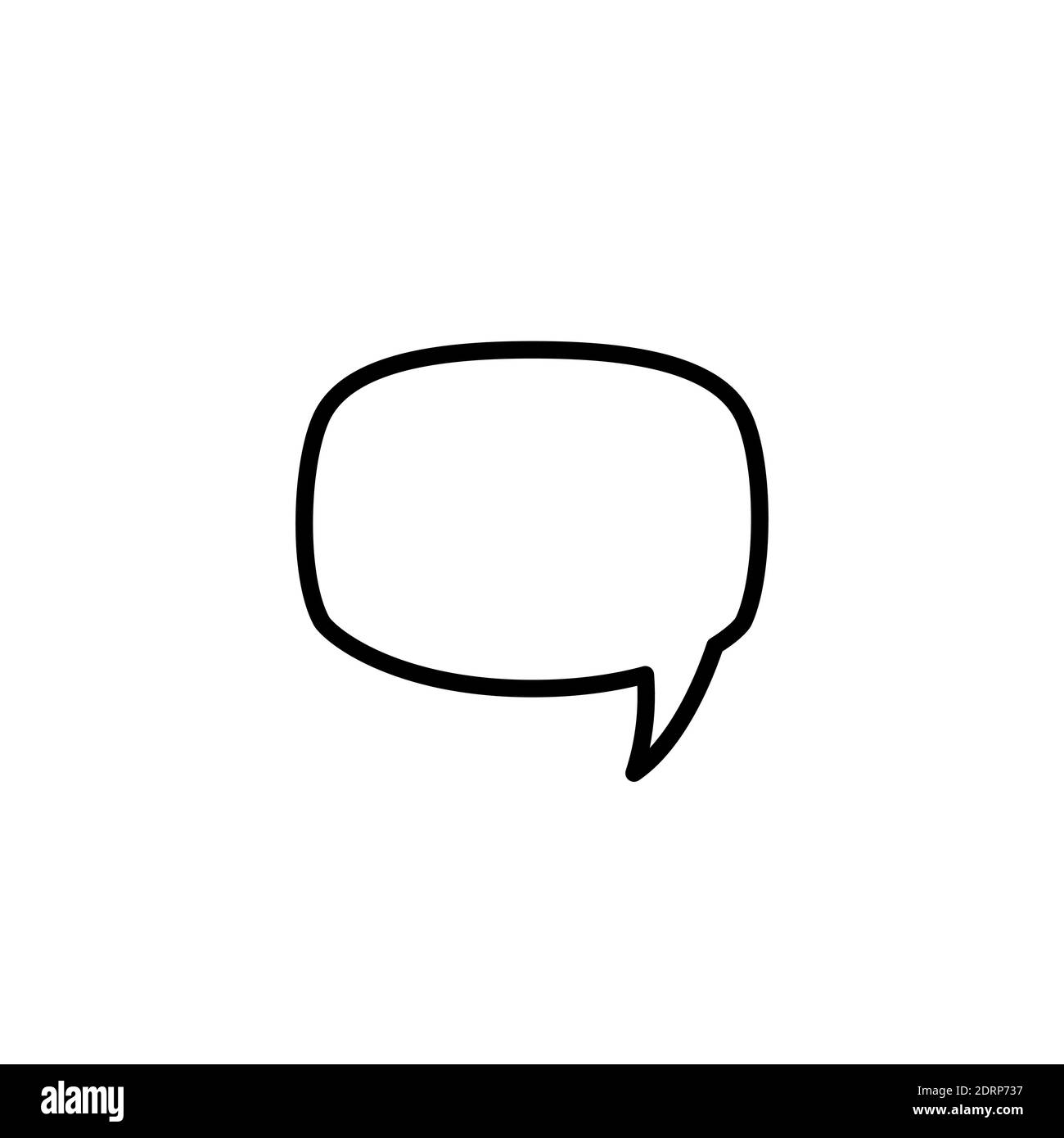 fumetti di conversazione di chat di linea nera isolati su sfondo bianco. Icona piatta vettore. Finestra di dialogo, forum, simbolo del messaggio. Conclusione, comunicazione, educazione Pett Illustrazione Vettoriale