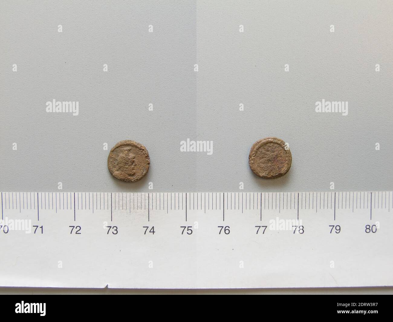Menta: Palmyra, moneta da Palmyra, 20–180, rame, 1.36 g, 12:00, 11.4 mm, Made in Palmyra, Roman, i-II secolo, Numismatica Foto Stock
