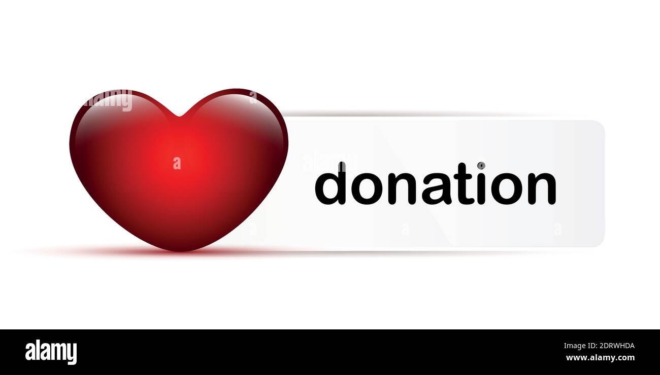 cuore rosso lucido e nota bianca con illustrazione vettoriale donata EPS10 Illustrazione Vettoriale