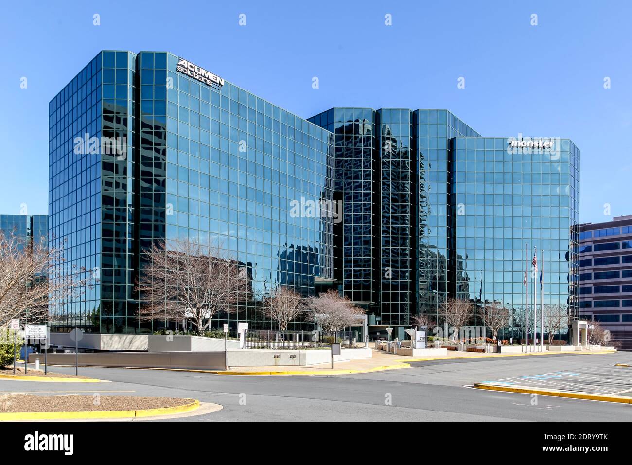 Edificio per uffici Aumen e Monster a Tysons Corner, Virginia. Foto Stock