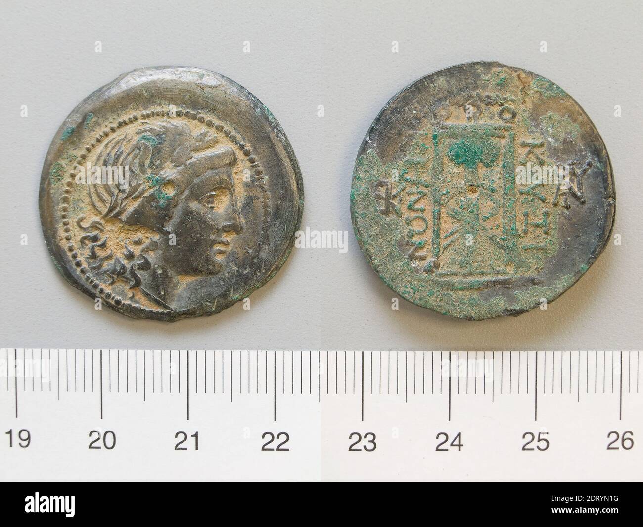 Menta: Cyzico, moneta da Cyzico, 299–200 a.C., Bronzo, 10.01 g, 1:00, 31.00 mm, prodotto in Cyzico, Mysia, Greco, III secolo a.C., Numismatica Foto Stock