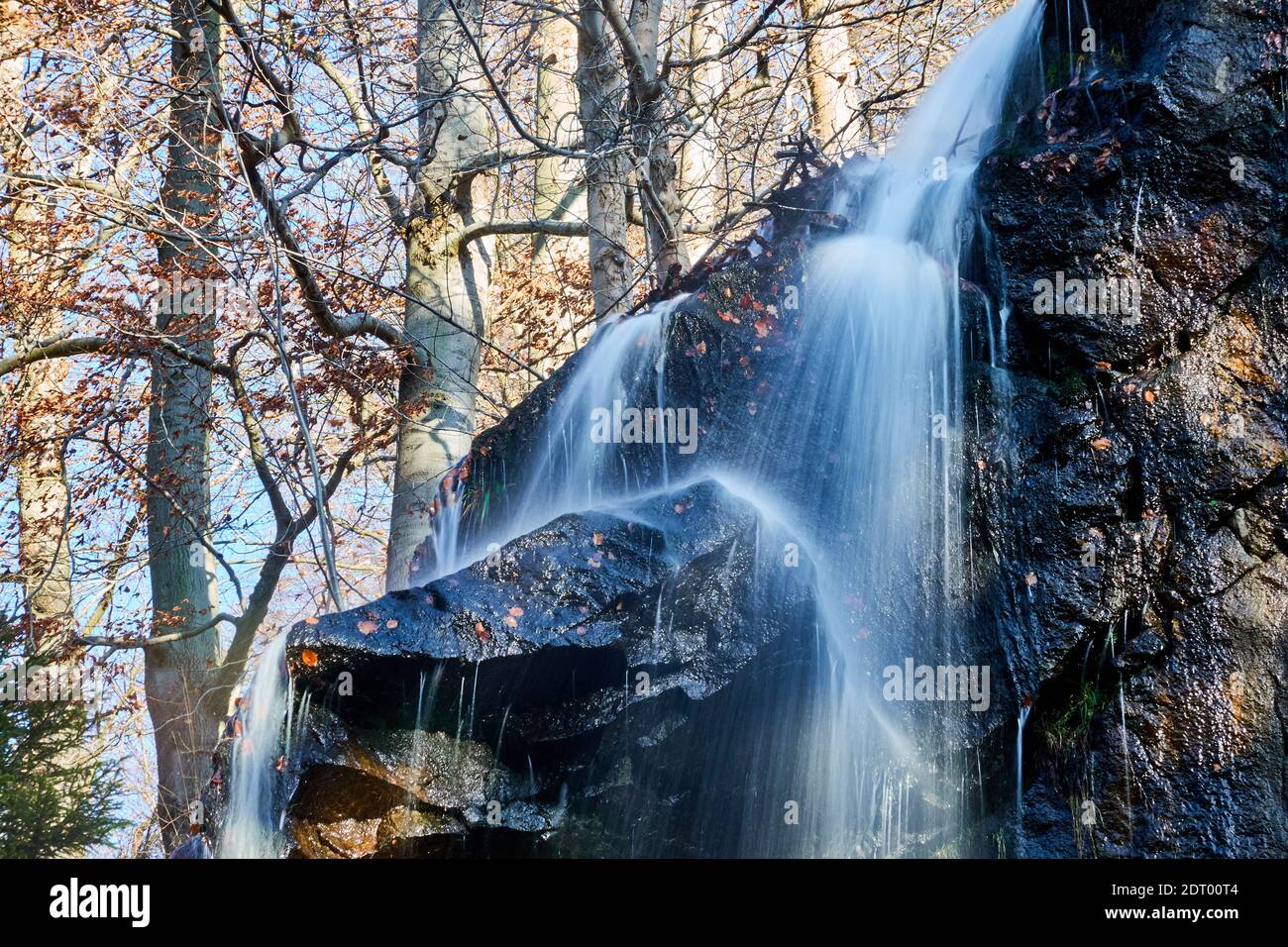 Cascata del Radau vicino a Bad Harzburg in nazionale parco dei Monti Harz in Germania Foto Stock