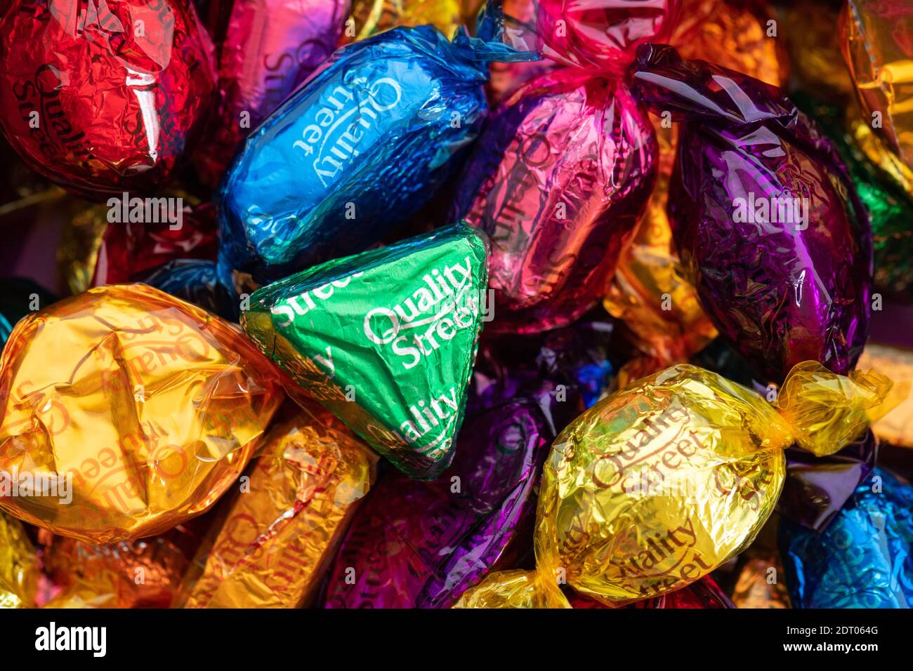Dolci di strada e cioccolatini di qualità Foto Stock